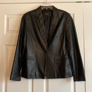 Leather blazer